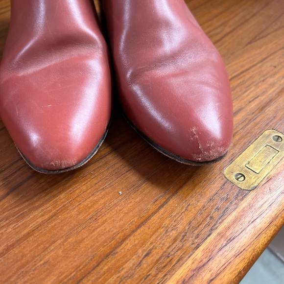 Anne Thomas Cognac Ankle Boots - Picture 3 of 6